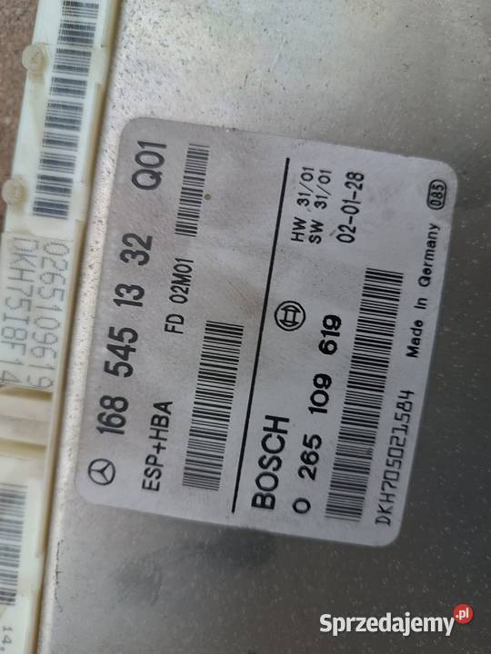 Sterownik ABS ESP Mercedes W168 A170 168 545 13 Orzesze