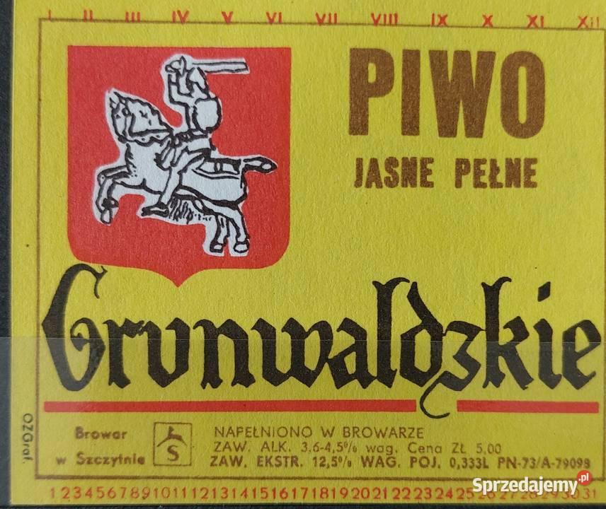 Etykiety Piwne PRL Pozostałe wielkopolskie