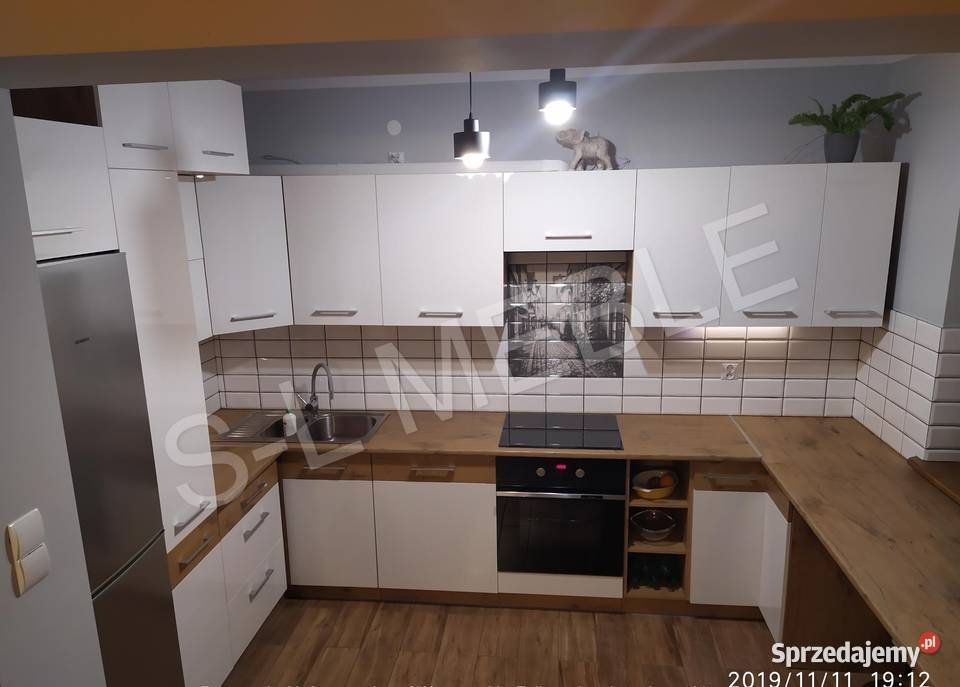 Meble szafki kuchenne VIGO BIAŁY POŁYSK DĄB Warszawa
