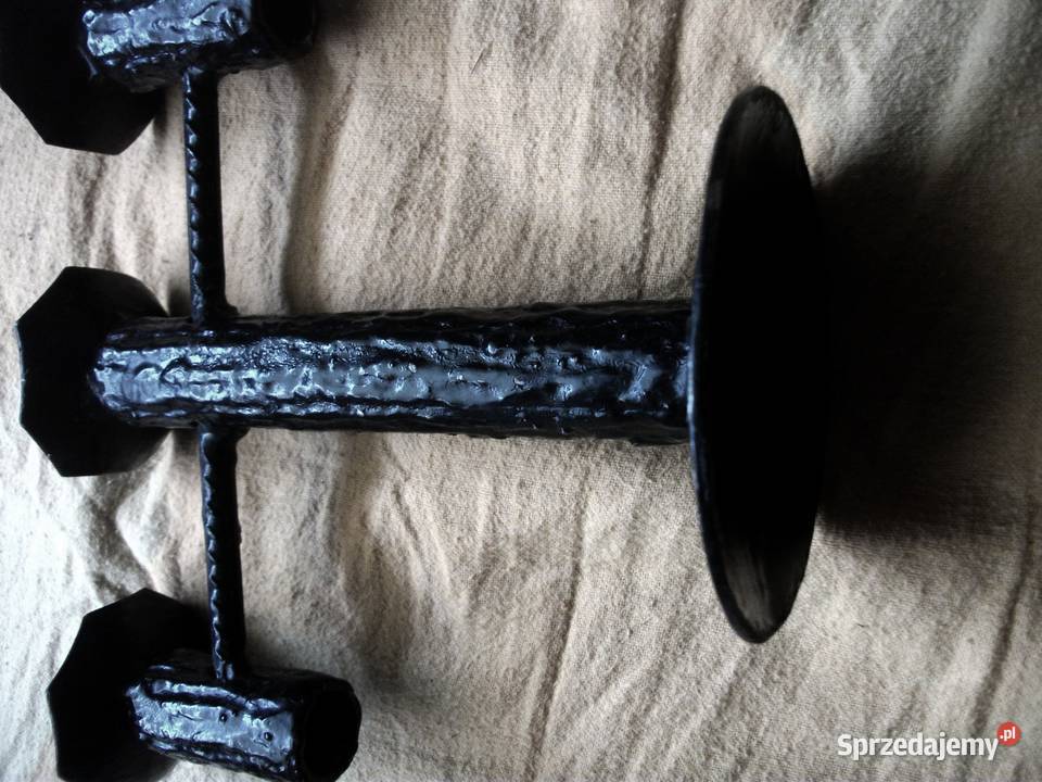 Świecznik metalowy śląskie Ciasna