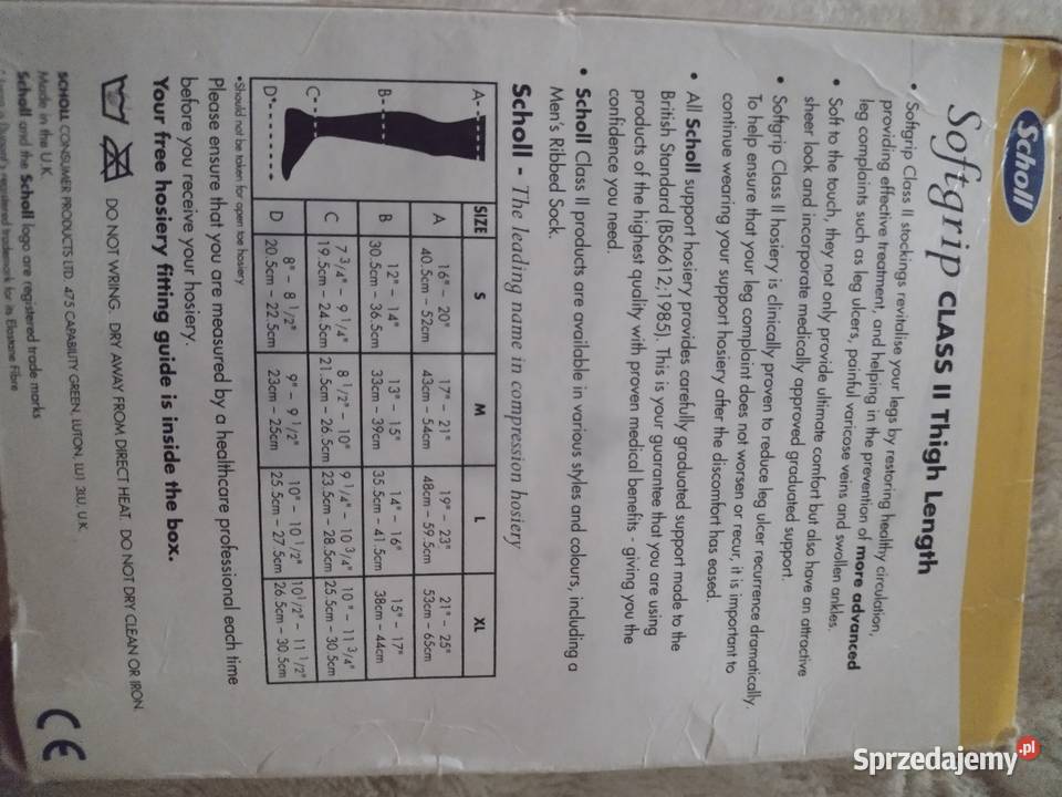 SCHOLL Długie skarpety ortopedyczne zakolanówki małopolskie