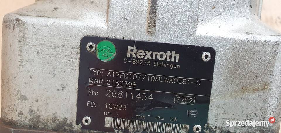 POMPA TŁOCZKOWA REXROTH PRZYSTAWKA MOCY VOLVO ciężarowe Bieleń