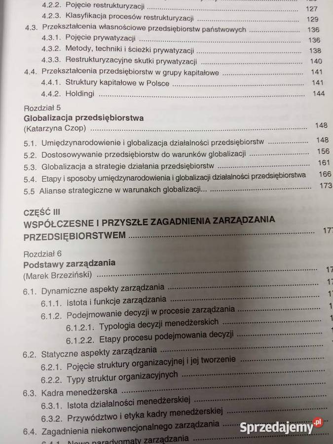 Wprowadzenie do nauki o przedsiębiorstwie Warszawa