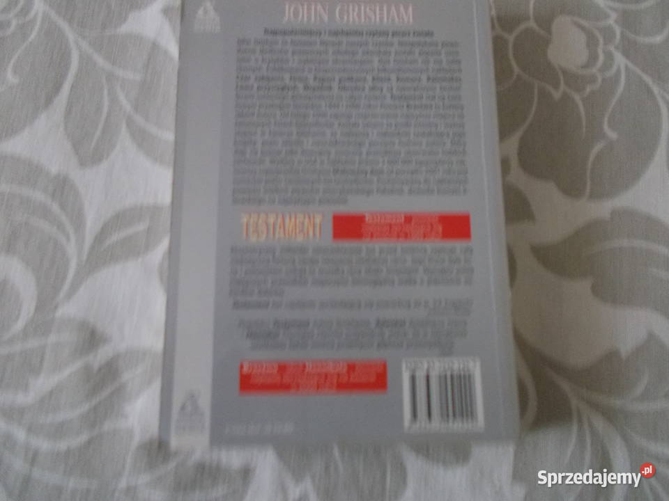 John Grisham Testament Proza i poezja sprzedam