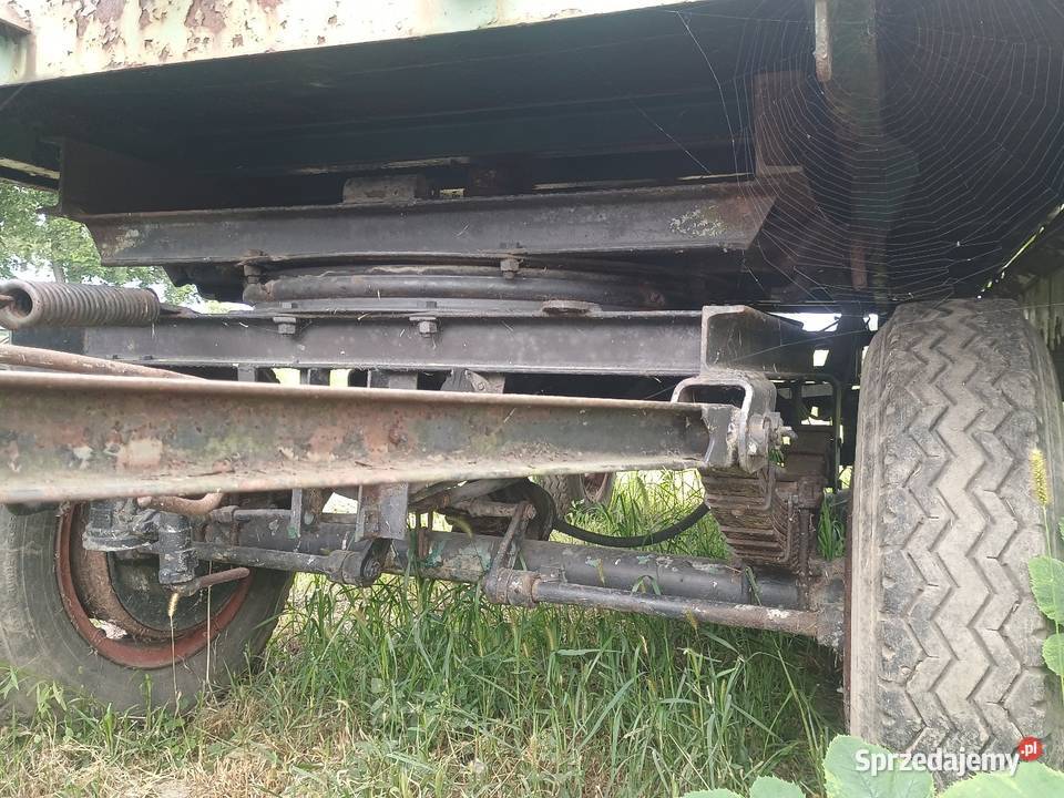 Przyczepa wywrotka thk 5 uszkodzony Przyczepy rolnicze Żary