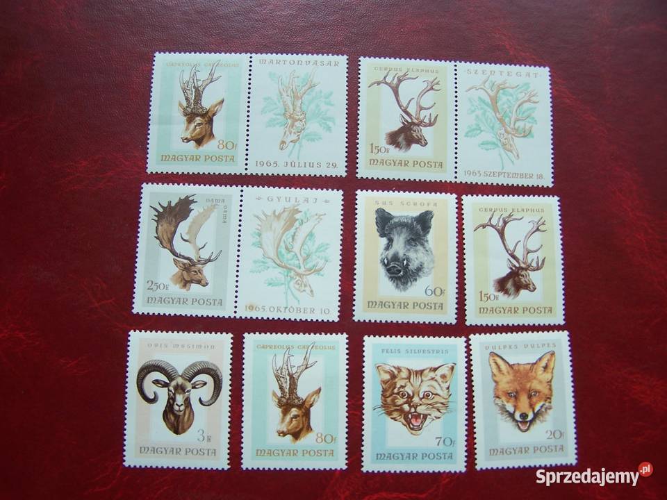 Węgry MNH 1968 Mi 225566 Fauna Zwierzęta Tychy
