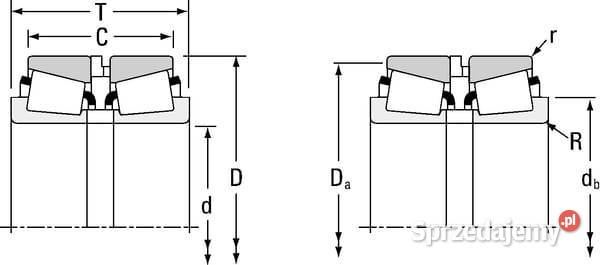 Łożysko stożkowe 3493x6509x3963 mm Timken Kamionna