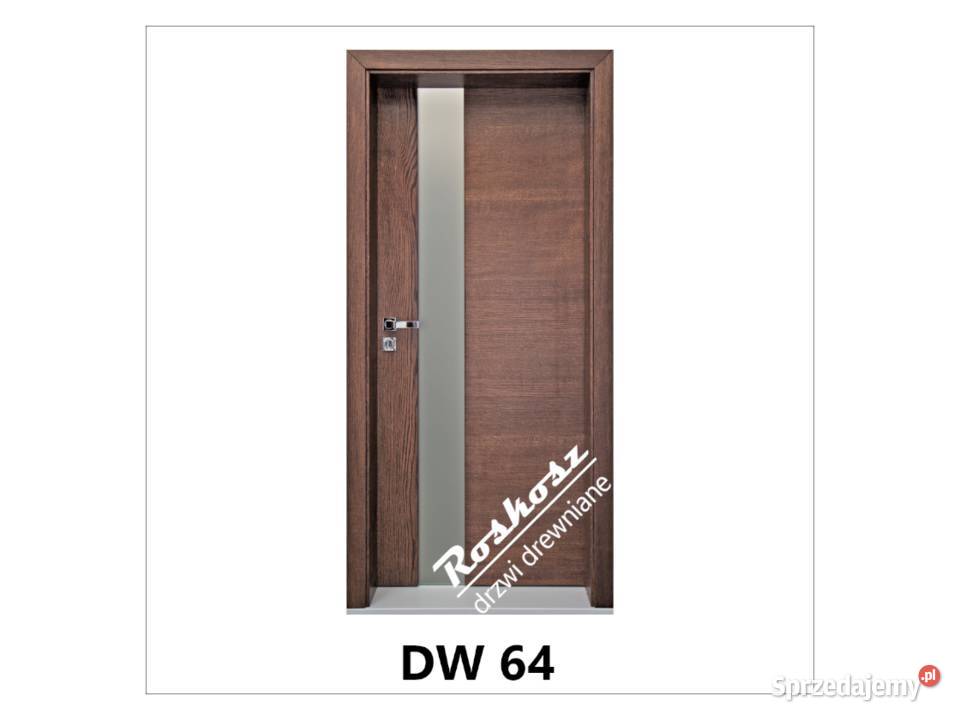 DRZWI WEWNĘTRZNE drewniane nowoczesne pokojowe Drewno Chrzowice