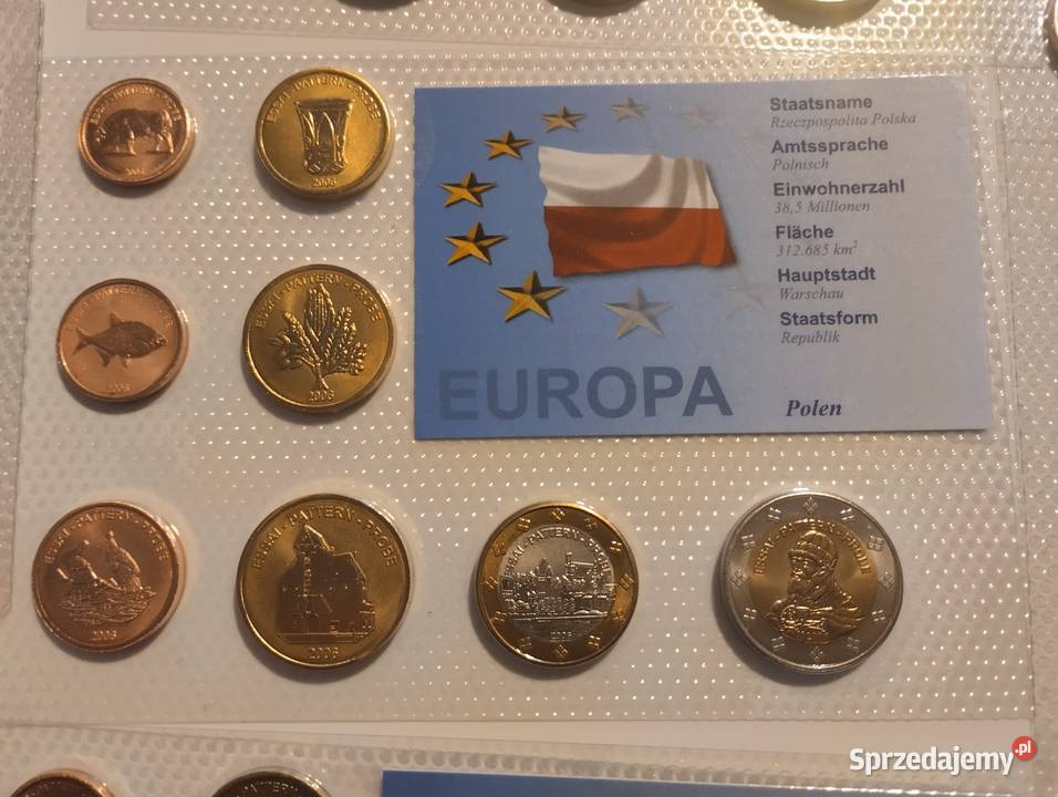 zestaw euro próby POLSKA i inne kraje Białystok