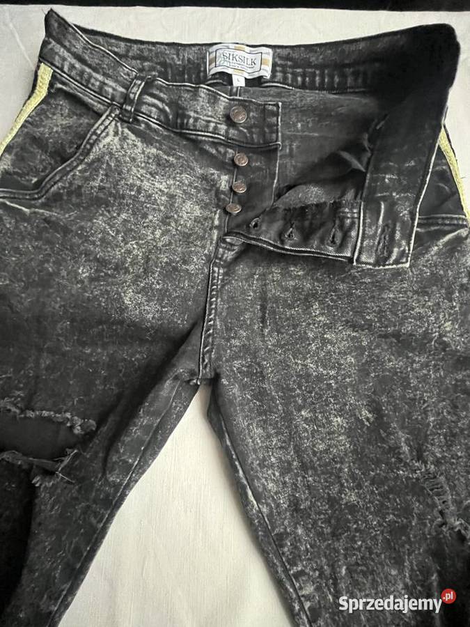 Spodnie jeansowe męskie SIKSILK skinny rozmiar L Sochaczew