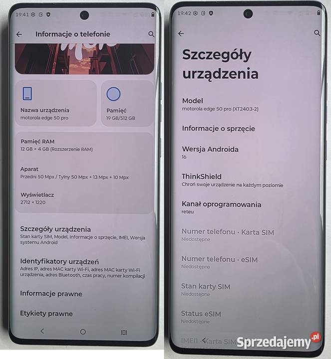 Motorola Edge 50 Pro 12512GB Pełen komplet 100 Żukowo