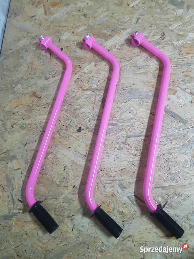 PROWADNIK PCHACZ RĄCZKA UCHWYT DO ROWERKA Różowy Pozostałe wielkopolskie Głogowa