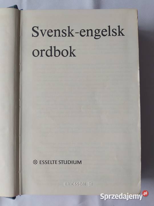 Słownik szwedzko angielski Książki i Podręczniki Hajnówka