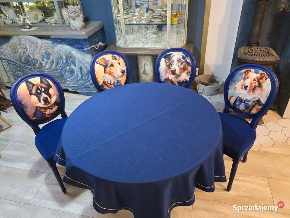 Krzesła medaliony stylizowane kujawsko-pomorskie Brzozówka