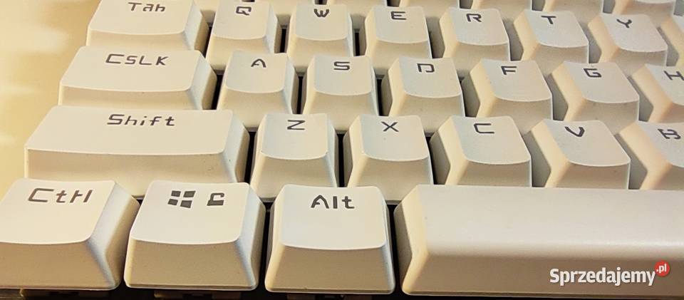 104 Klawisze CherryMX KeyCaps backlit białe Ergonomiczny kształt Wrocław
