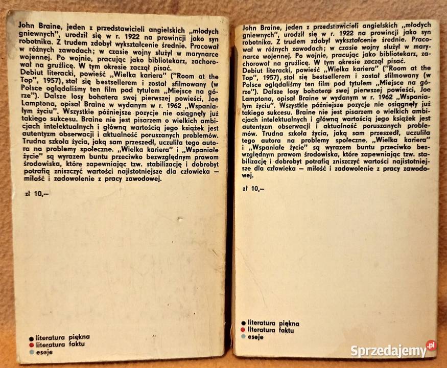 Książka Proza Johna Braine Warszawa