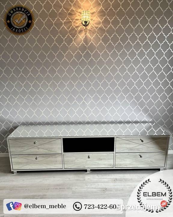 Lustrzana szafka RTV Glamour Poznań