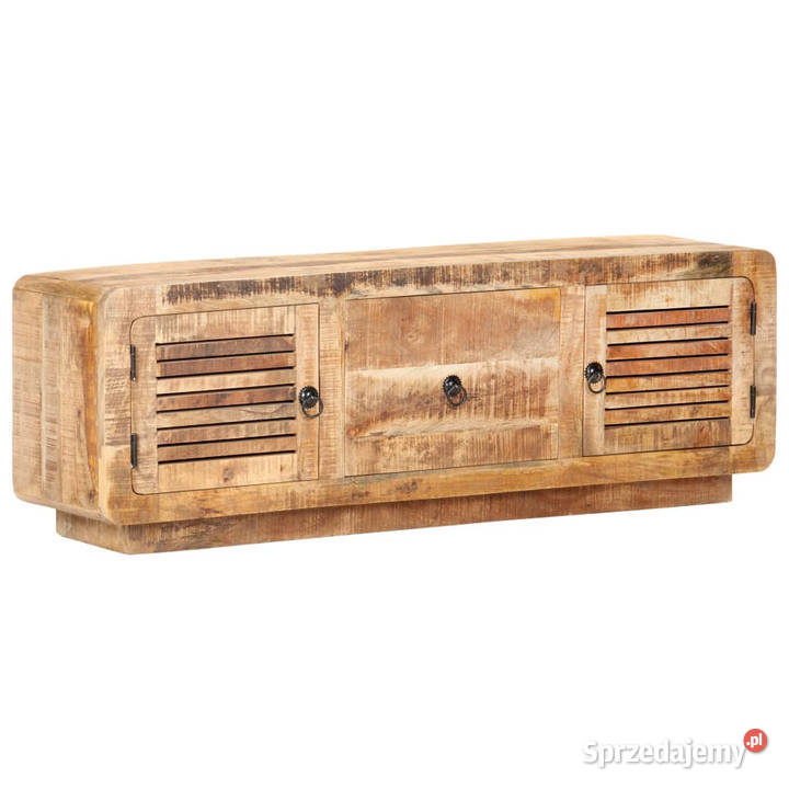 Szafka pod TV 120x30x40 surowe drewno mango Warszawa