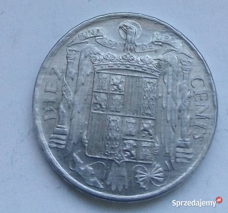 HISZPANIA10 CENTÓW1953 r FRANCO Legionowo sprzedam
