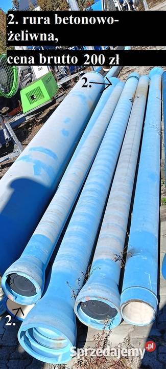 Sprzedaż rury żeliwnobetonowe DN150 DN200 DN500