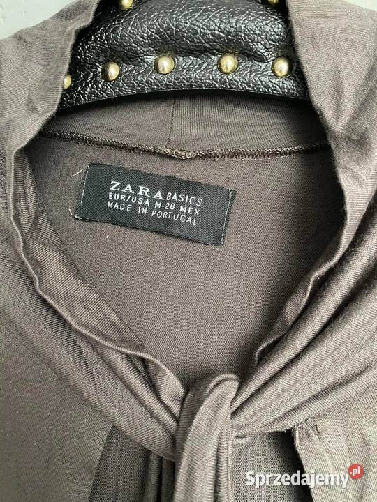 Czekoladowa narzutka bluzka ZARA M Lubartów