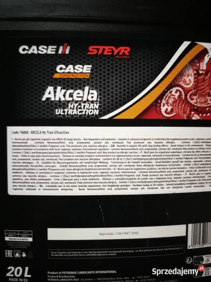 OLEJ AKCELA HYTRAN ULTRACTION 20L Case IH Rolnictwo zachodniopomorskie Szczecin