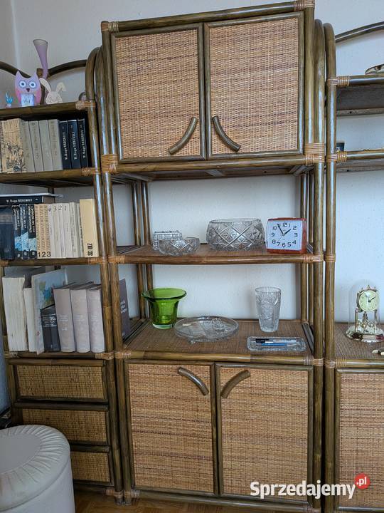 Sprzedam rattanową meblościankę Piękny mebel w Meble do salonu Bydgoszcz