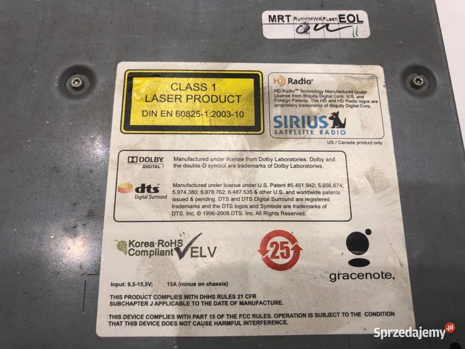 RADIO BMW F10 9237173 0916 ODTWARZACZ MULTIMEDIA osobowe Sprzęt audio fabryczny podkarpackie