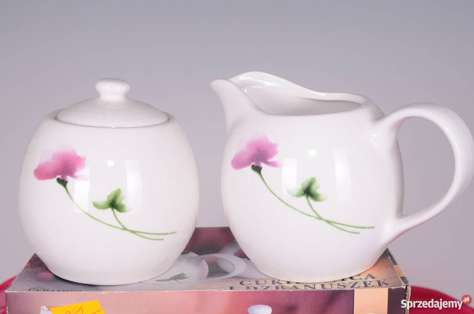 ZESTAW PORCELANOWY CUKIERNICA I MLECZNIK Polkowice