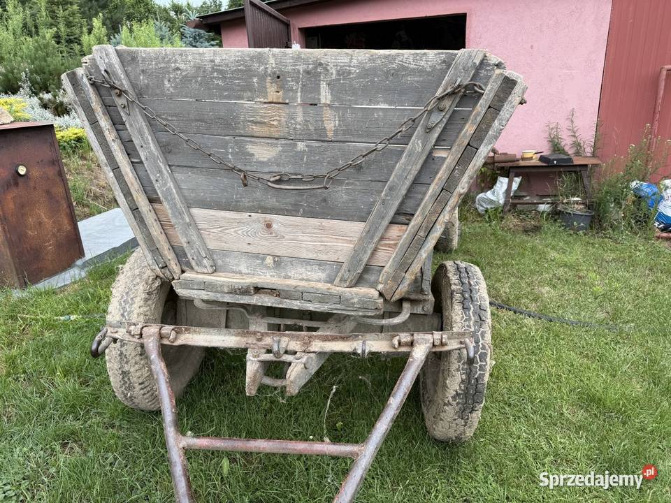Wóz konny z zaczepem do ciągnika Przyczepy rolnicze Ożary