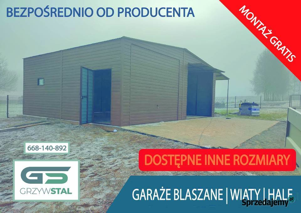 Garaż blaszany Rolniczy Magazyn Wiata Hala dolnośląskie