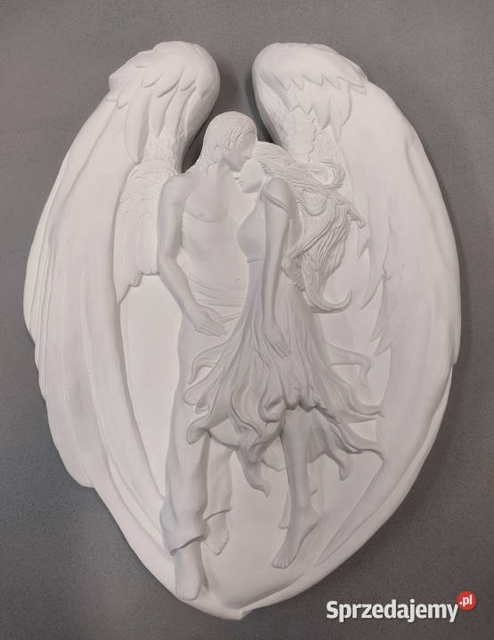 PŁASKORZEŹBA zakochany ANIOŁ ozdoba DEKORACJA na Warszawa