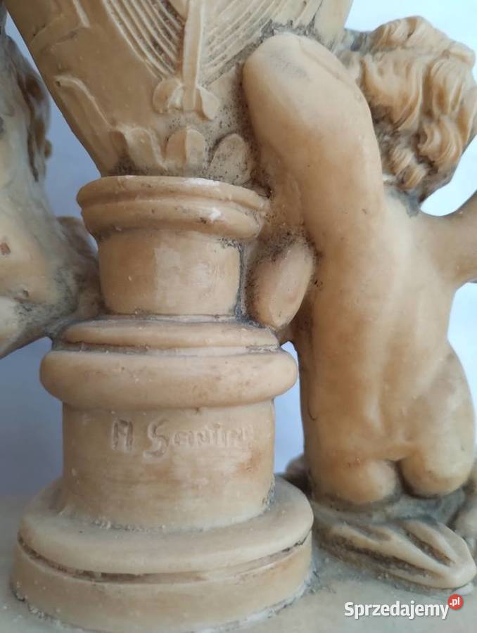 Figurka lampa świecznik vintage ASntini Porcelana i szkło Wieliczka sprzedam