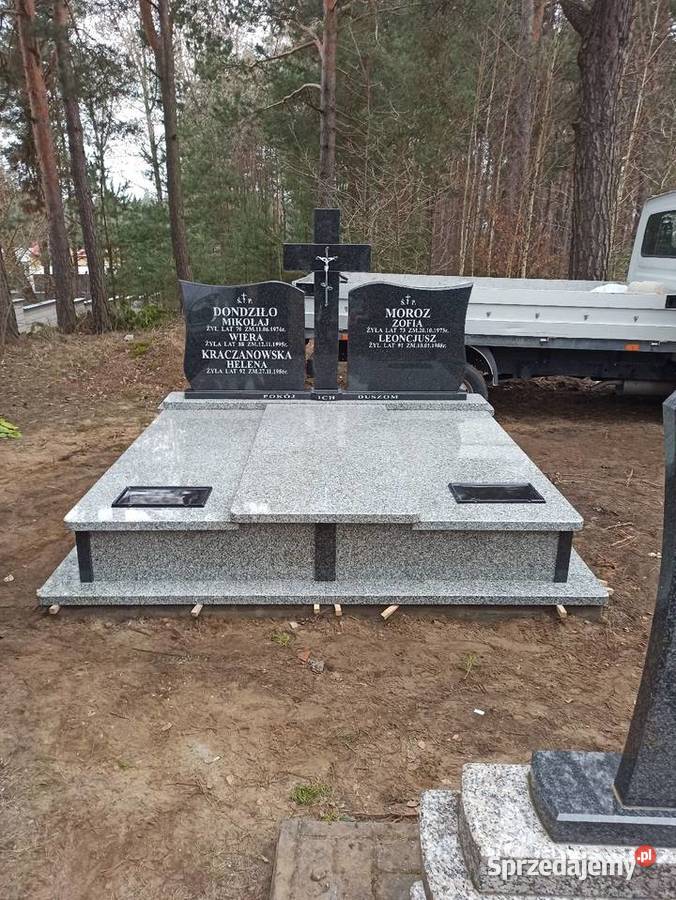 Nagrobki granitowe nowoczesne wzornictwo TANIO Pozostałe usługi podlaskie Białystok