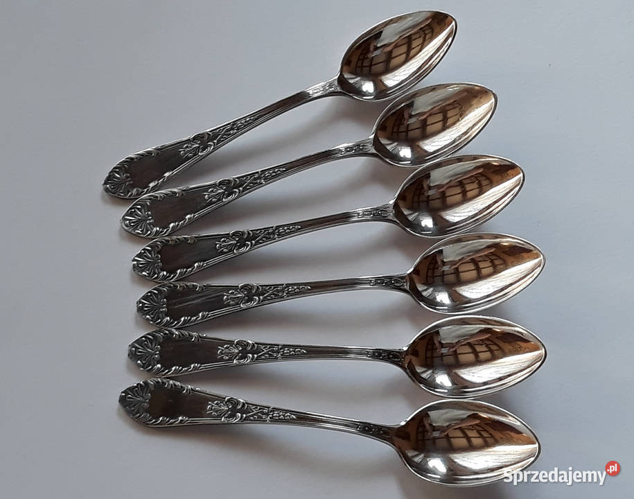 Posrebrzane łyżeczki do kawy mokki ROMAŃSKI