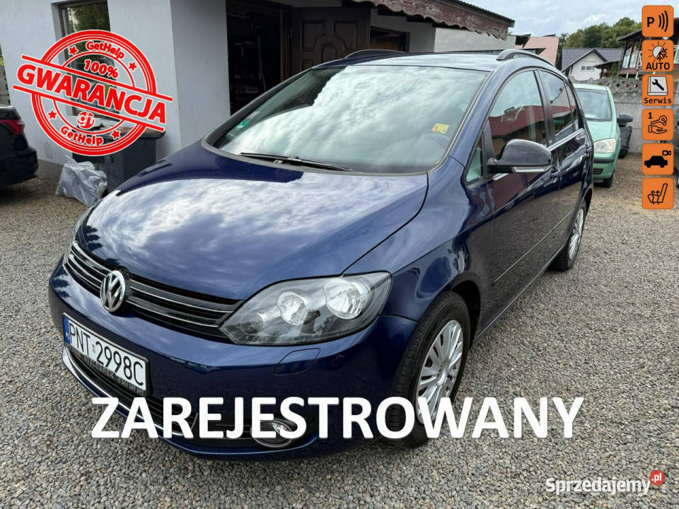 Volkswagen Golf Plus klimatronic gwarancja 120 bluetooth Samochody osobowe wielkopolskie Zbąszyń