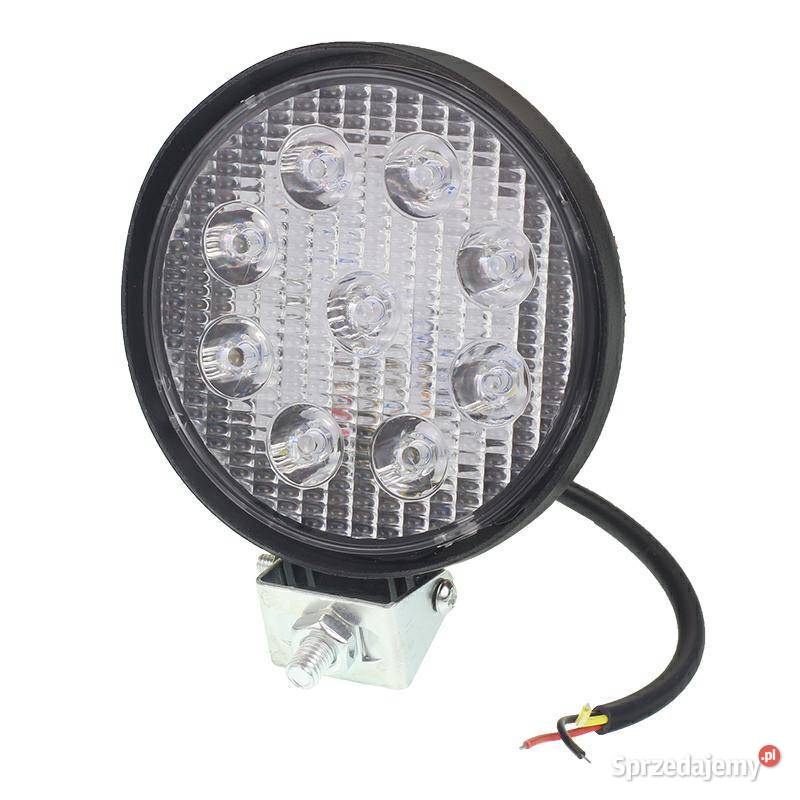 LAMPA ROBOCZA LEDOWA OKRĄGŁA 9 LED 12V FI 116MM uniwersalne lubelskie sprzedam