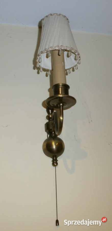 Mosiężne Lampy Ścienne Świece Kinkiety Vintage małopolskie Kraków sprzedam