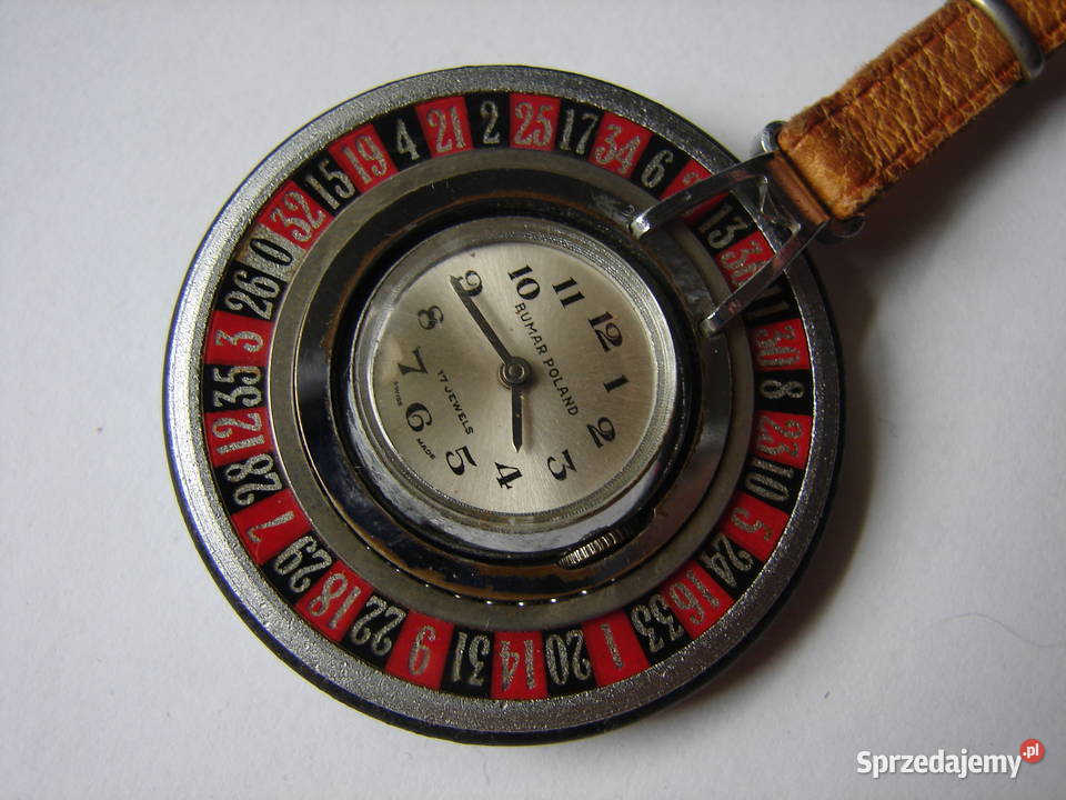 Bumar Poland zegarek ruletka World Time rzadki mazowieckie Warszawa