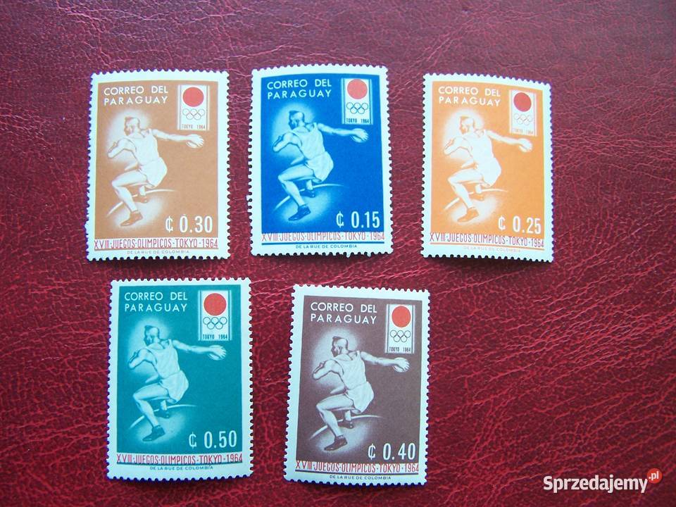 Paragwaj 1964 MNH Mi 126569 Sport Olimpiada Tychy