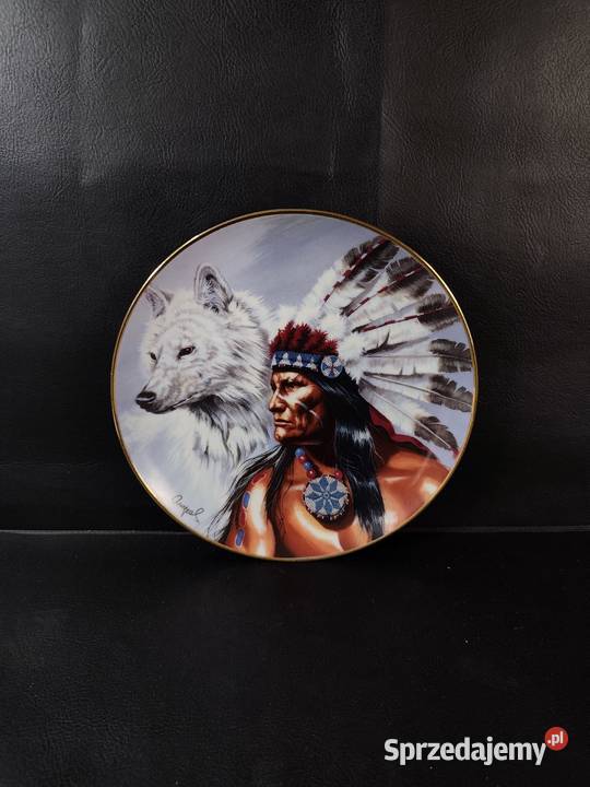 Talerz Kolekcjonerski Spirit of the White Wolf Poddębice