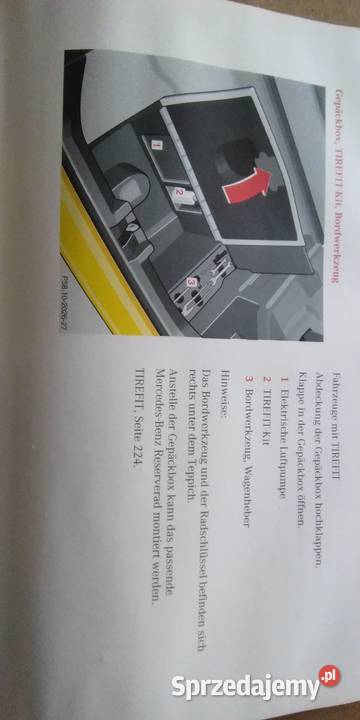 SLK 170 koło zapasowe zestaw naprawczy dętka Części samochodowe lubelskie Lublin