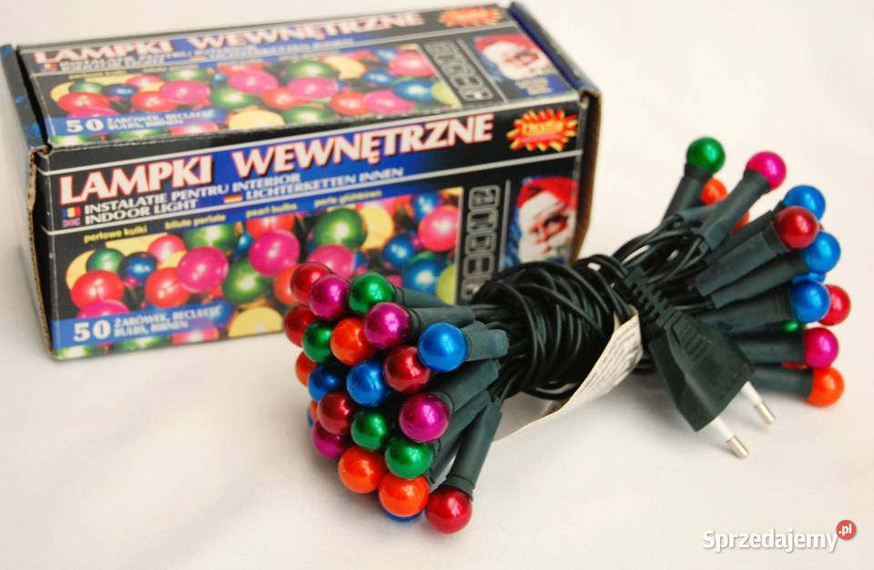 Lampki choinkowe perłowe multicolor Hestia 50 Boże Narodzenie Lublin