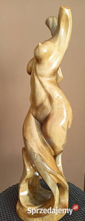 Rzeźba akt kobieta figura posąg drewno