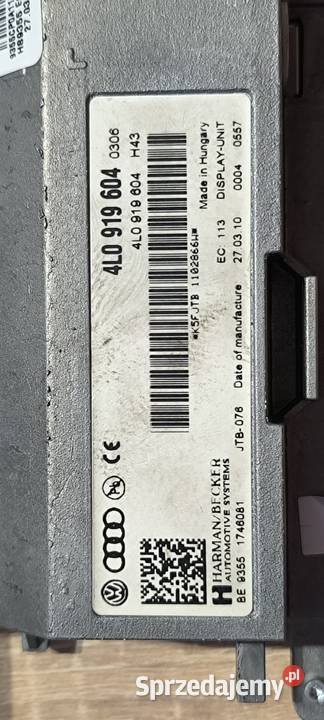 Wyświetlacz Audi A4B8 Q5 podkarpackie Białka