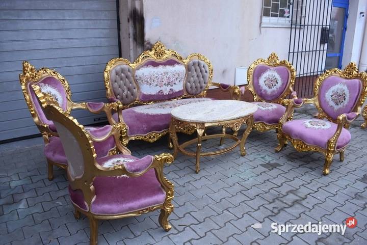 Barokowy Komplet Wypoczynkowy Wypoczynek w Komplety wypoczynkowe Kraków