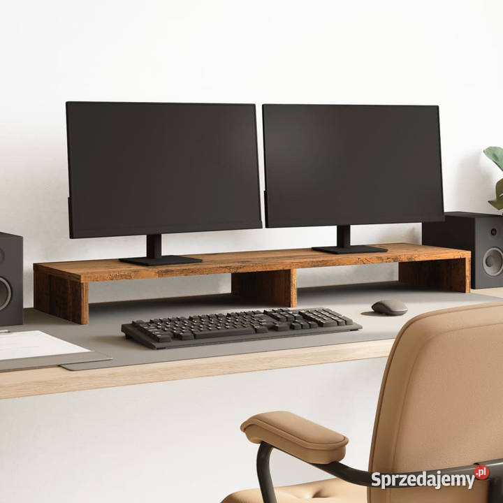Podstawka pod monitor stare drewno 100x27x10 Warszawa