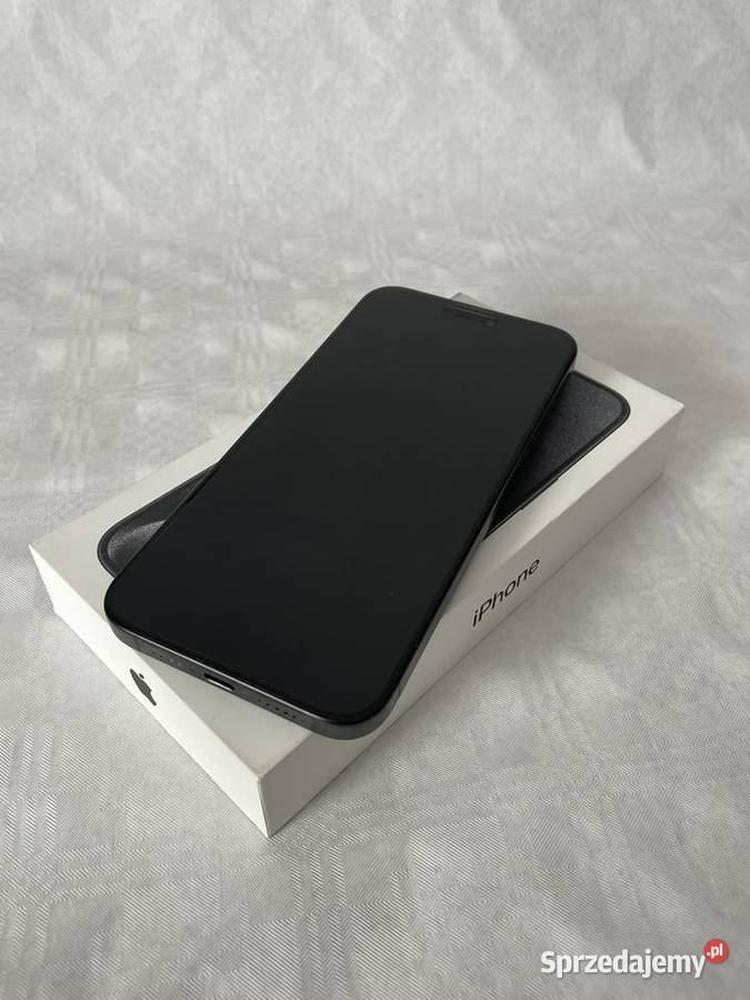 iPhone 15 Pro 256GB Czarny stan Duży zestaw Żyrardów sprzedam