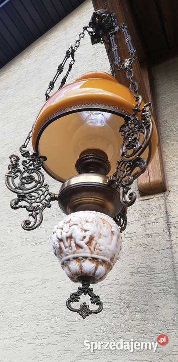Lampa wisząca stylowa naftowa retro zabytkowa mazowieckie