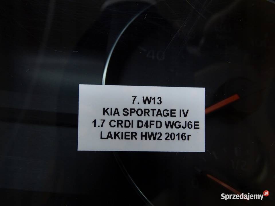 LICZNIK ZEGARY KIA SPORTAGE IV 17 CRDI